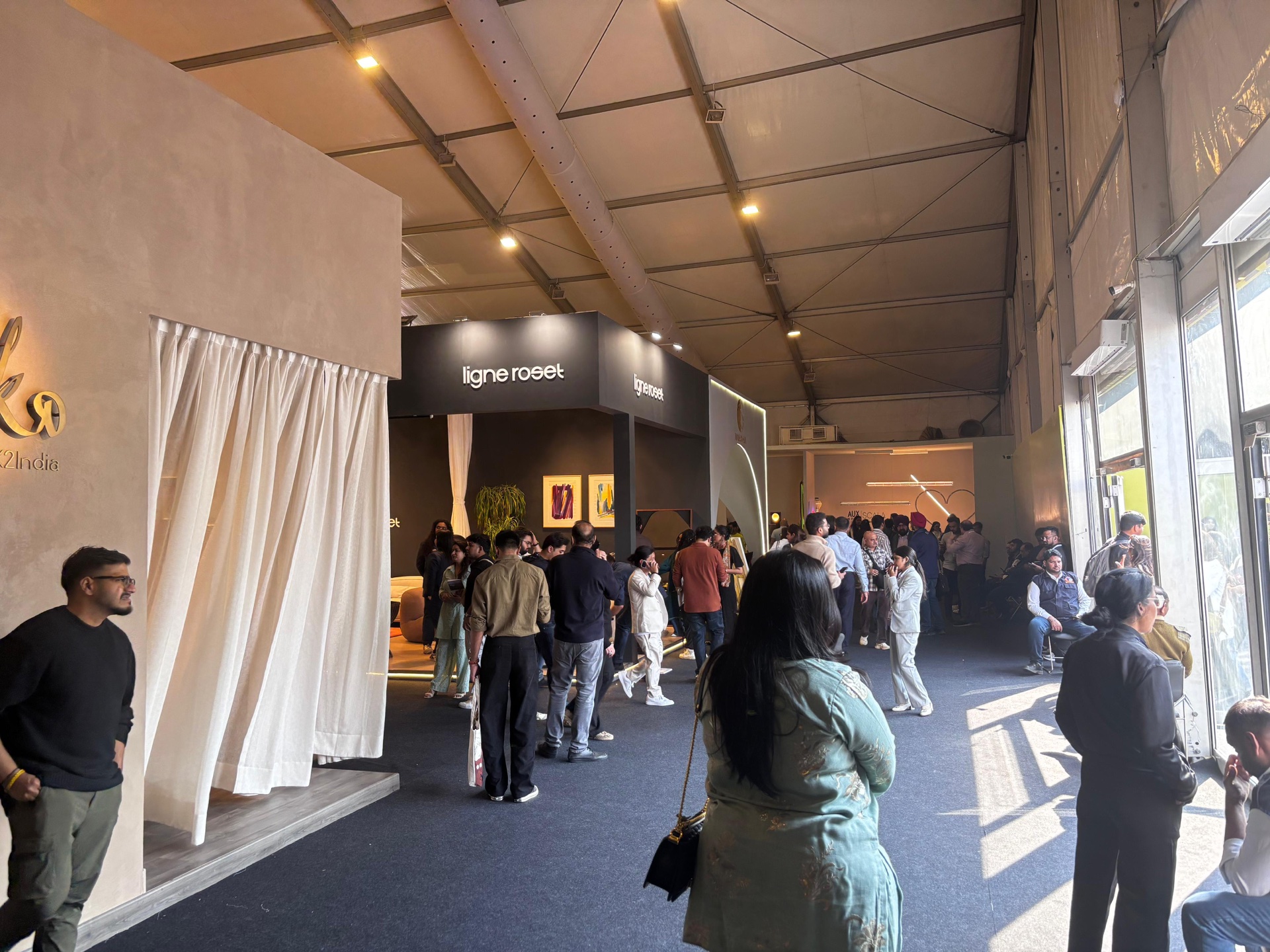 Sanchi Enterprises exhibition carpet installation